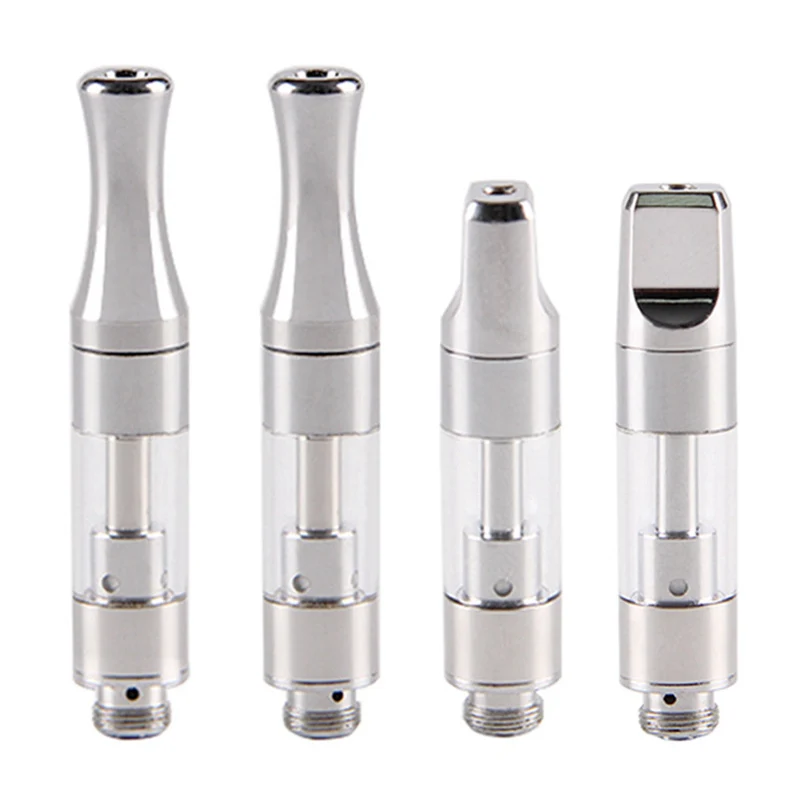 

2pcs Vaporizer Tank Ceramic Coil Glass Vaporizer For 510 Thread Oil Vape Pen Cartridge Thick Vape CBD Cartridge With Metal Tip