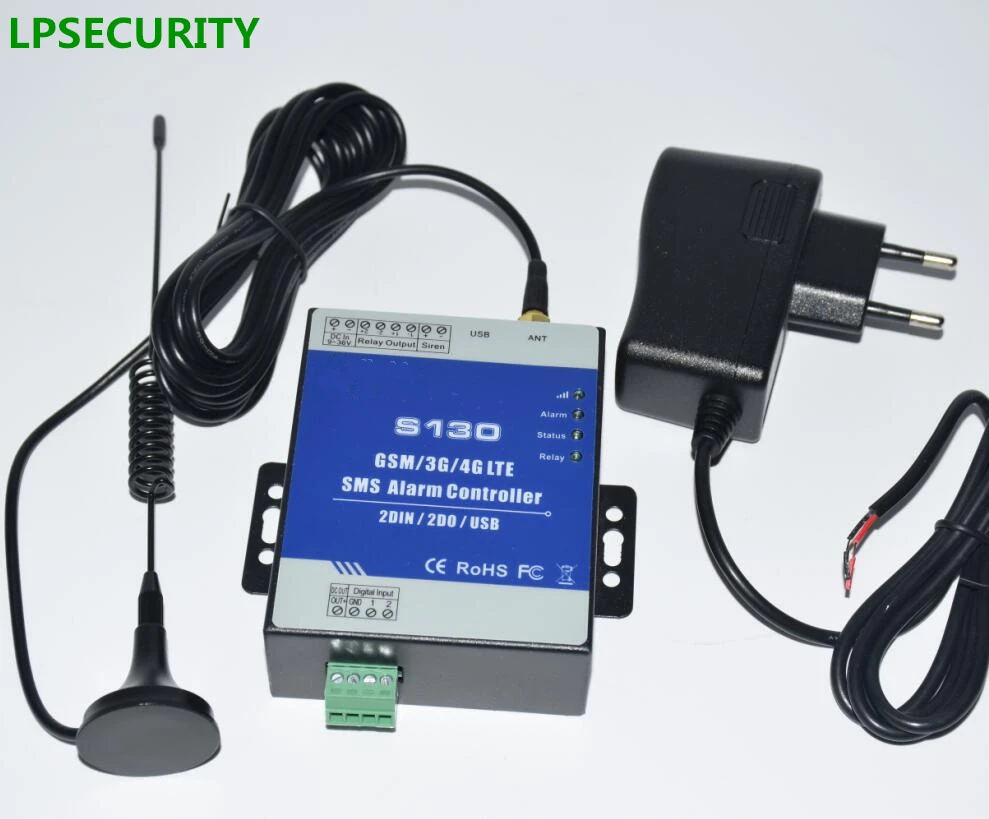 LPSECURITY GSM SMS Controller Alarm with 2I/2O suit for Pumping Tanks Oil Water level controlTemperatures S130