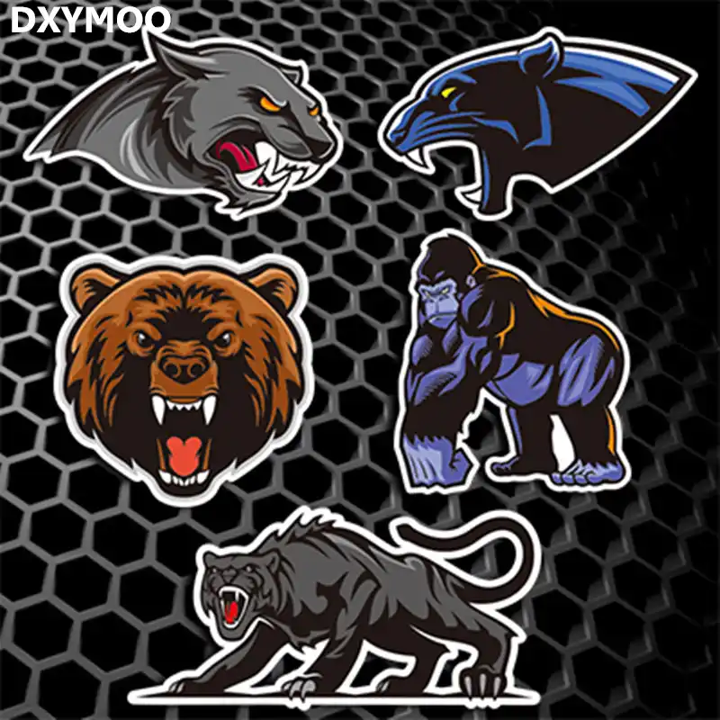 動物クマ虎車ステッカー猿ヒョウ自動窓テールオートバイビニールデカール Tiger Car Sticker Vinyl Decalcar Sticker Aliexpress
