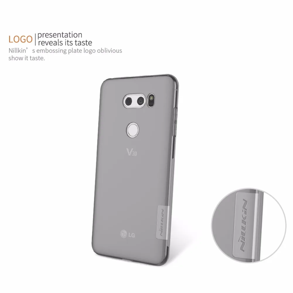 Чехол NILLKIN для LG V30 ультратонкий прозрачный ТПУ чехол Прозрачная мягкая задняя