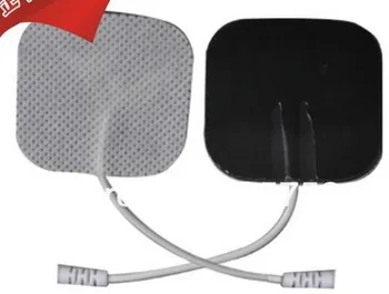 

DHL free. 1000pcs/lot Tens Machine Electrode Pads with cable for full body massager pulse therapy machine pad 5*5cm