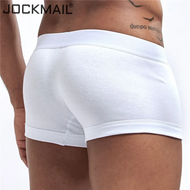 

JOCKMAIL summer Men's clothes brand mens boxers cotton sexy men underwear mens underpants male panties shorts U convex pouch
