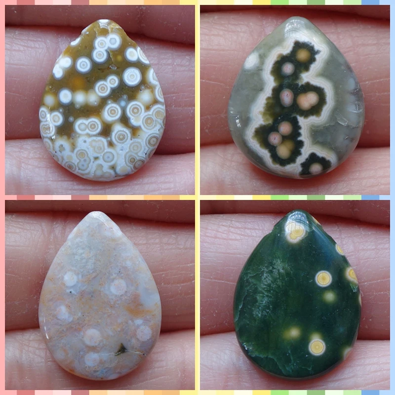 17-20mm10pcs/lot Natural Ocean Stone Pendant Necklace Jewelry | Украшения и аксессуары