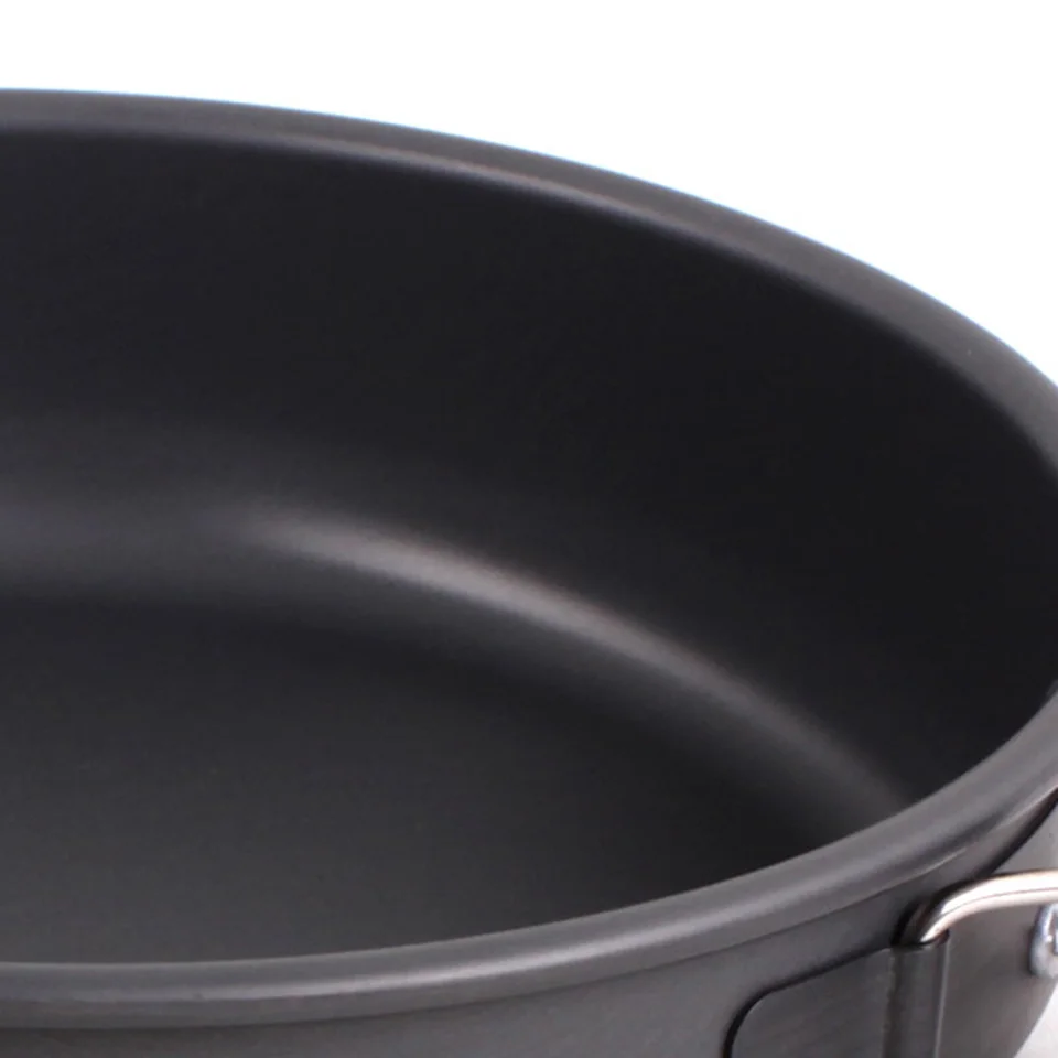 Acampar al aire libre vajilla para Trekking Backpacking cocina Picnic al aire libre Cookware Bowl Pot Pan Set turísticos cocina EG02