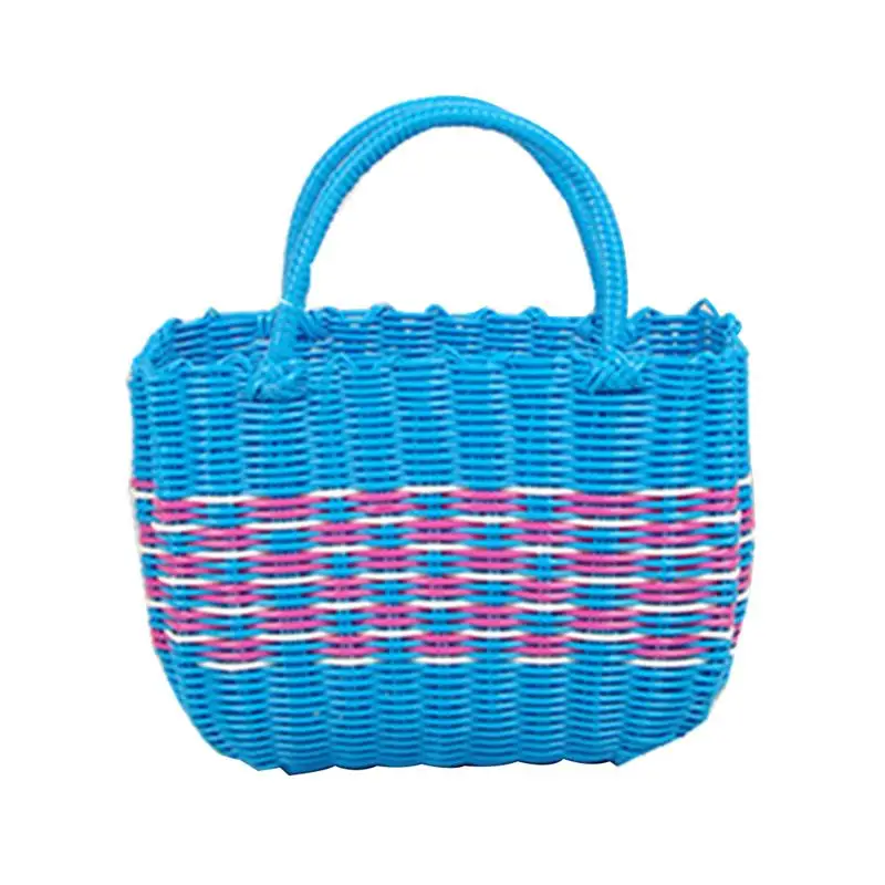 

1pc Basket Portable Laundry Basket Toys Holder Organizer Sundries Box with Handles