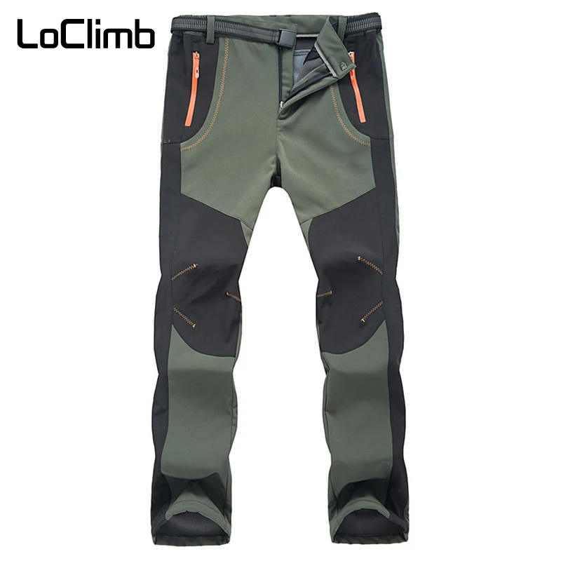 Мужские зимние Походные штаны LoClimb мужские спортивные брюки для кемпинга поездок