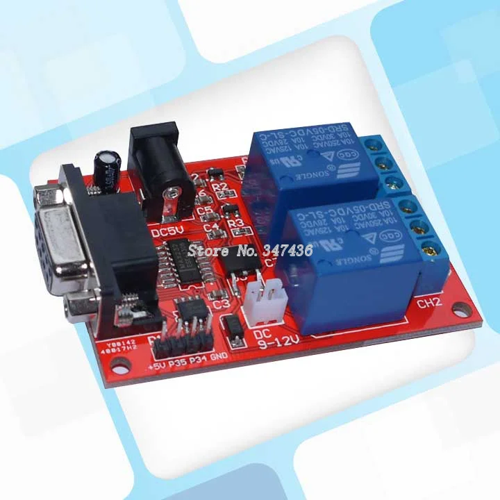 SR 104A serial port to control the 2 way relay module delay relay MCU controllerin Electricity