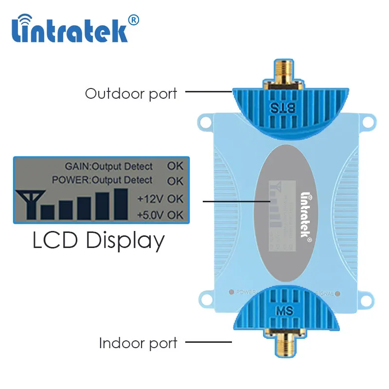 Lintratek GSM 850 CDMA UMTS Усилитель мобильного телефона LTE 850 МГц Мобильный усилитель сигнала 2g 3g 4g сотовый ретранслятор повторитель набор#6