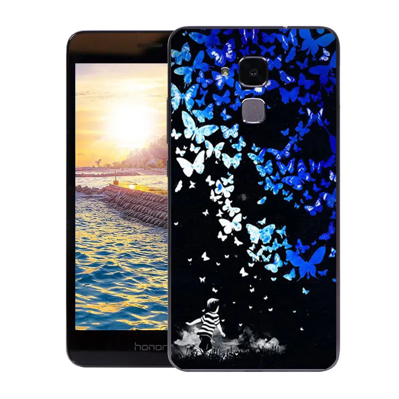 Чехол из ТПУ для Huawei Honor 5C / 7 Lite GT3 5 2 дюйма мягкий силиконовый чехол с разноцветным