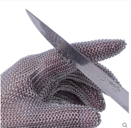 

Top-quality 304L Stainless Steel Mesh Knife Cut Resistant Chain Mail Protective Glove for Kitchen Butcher Working Safety