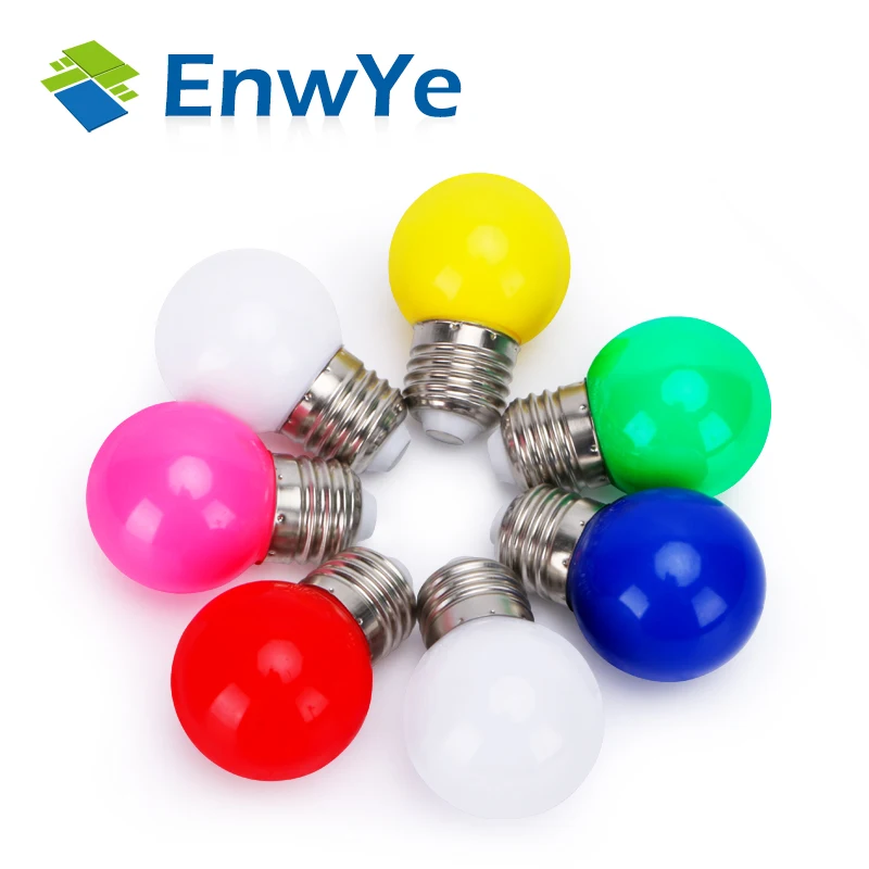 EnwYe 5PCS E27 3W LED Lamp Colorful Bombillas Lampada 220V LED Light Lamparas Led Bulbs Colorful bulb Light flashlight LED EnwYe 5PCS E27 3W LED Lamp Colorful Bombillas Lampada 220V LED Light Lamparas Led Bulbs Colorful bulb Light flashlight LED