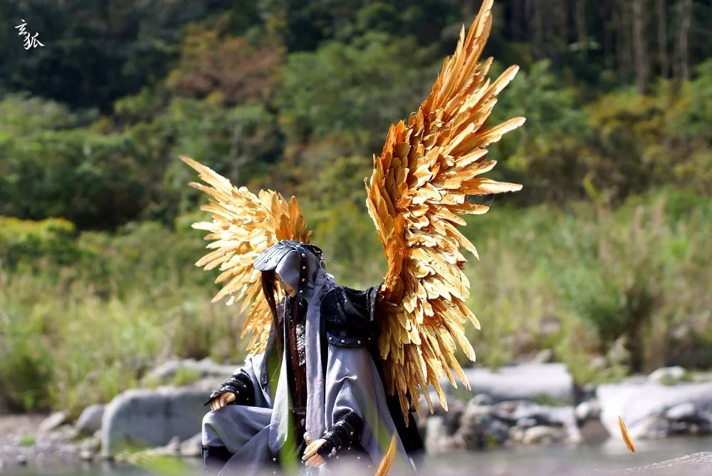 NEW-Costumed-beautiful-Gold-angel-feather-wings-for-wedding-Photography-Display-Party-wedding-decorations-EMS-Free (1)