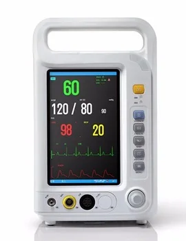 GPYOJA CE ISO Veterinary Patient Monitor Four Parameters ECG RESP NIBP SPO2 Test Monitor Continuous Measuring