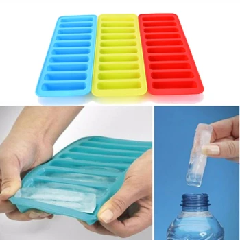

2019 HOT Silicone Ice Stick Tray Ice Tube Making Trays Perfect Ice Cube Sticks Molds for Small Mouth Sport Water Bottles