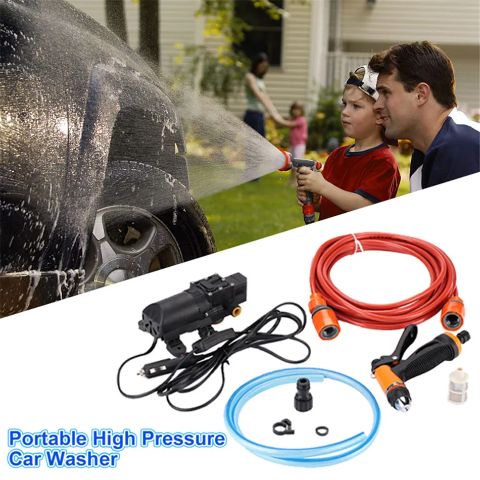 12v 70w 130 Psi High Pressure Self Priming Car Electric Wash Water