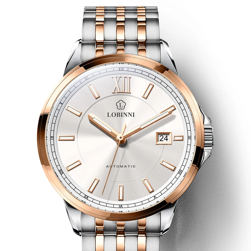 

Switzerland LOBINNI Luxury Brand Men Watches Sapphire relogio Japan Import NH35A SIIO Automatic Mechanical MOVT Clock L9003M-3