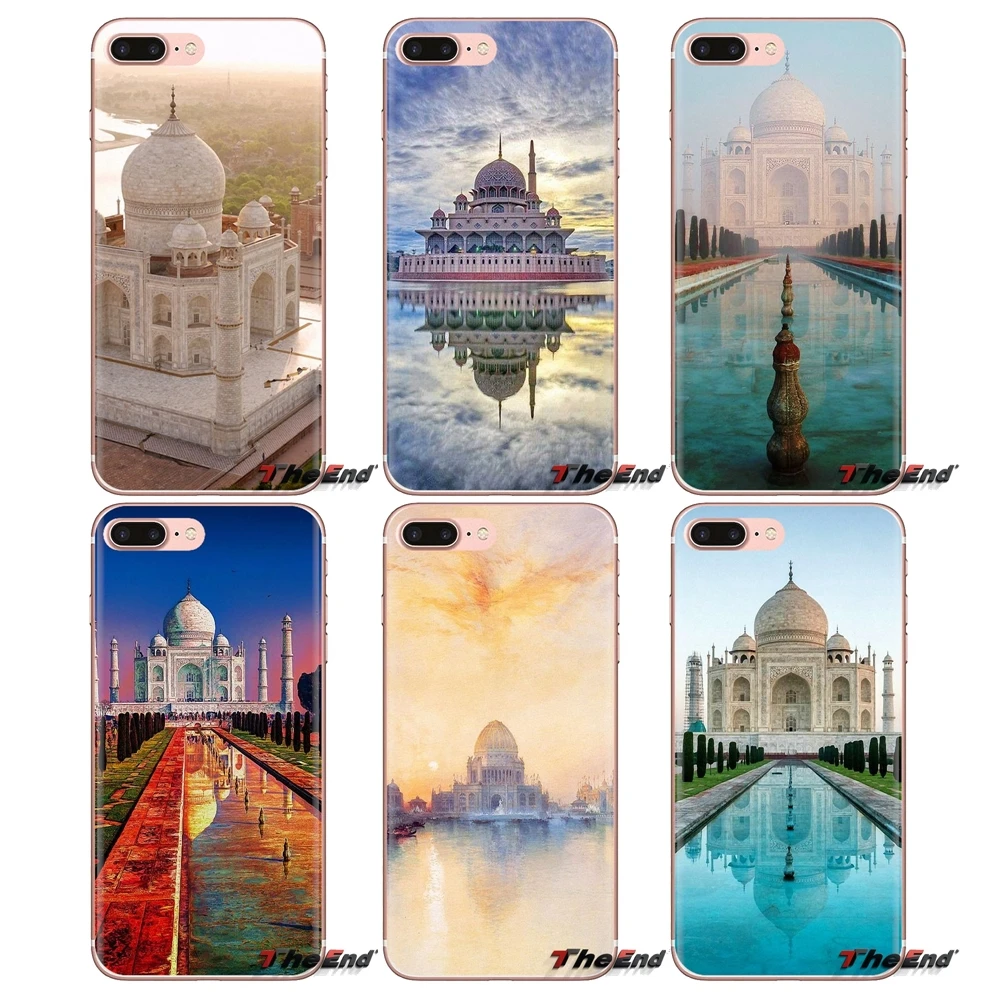 Элегантный Taj Mahal индийский пейзаж для Sony Xperia Z Z1 Z2 Z3 Z5 compact M2 M4 M5 C4 E3 T3 XA Huawei Mate 7 8 Y3II