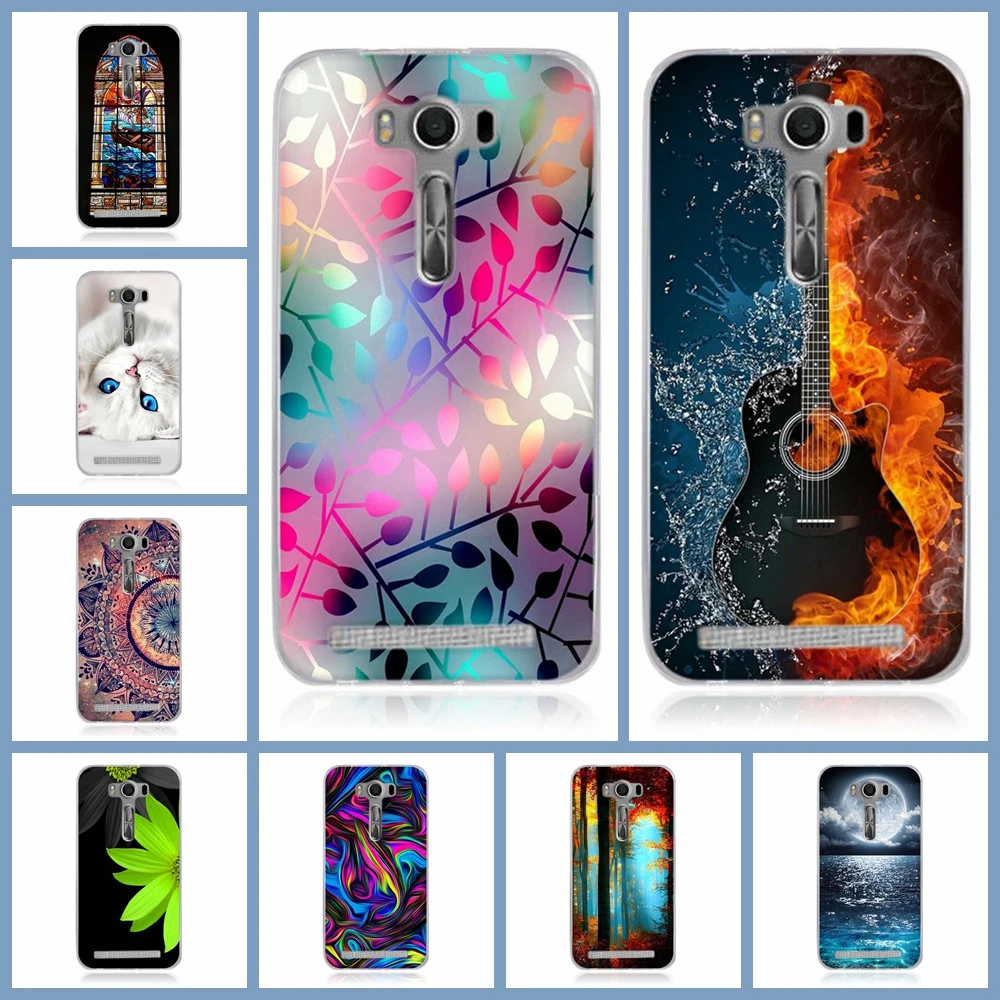

for Asus ZenFone 2 Laser ZE500KL 5.0 inch Silicone Case New Pattern Case For ASUS Zenfone ZE500KL Soft TPU Phone Bag Cases Cover