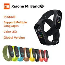 Новейшие Смарт-часы Xiaomi mi Band 4 фитнес-браслет mi band 4 фитнес-трекер Шагомер Bluetooth 5,0 смарт-браслет Xio mi Watch