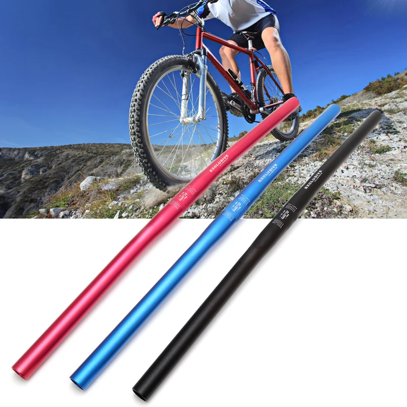 

Bike Bicycle Bar Handle 25.4mm 60cm Straight Riser Bar Mountain Bike Bicycle Aluminum Alloy Handlebar