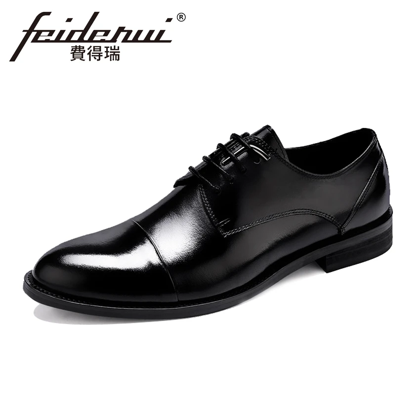 Bout Vache Chaussures Rond Homme Plus Bureau La Hommes Noir En Main Taille Robe Mariage Derby De À Formelle Véritable Asd42 Cuir Appartements Classique waY08q