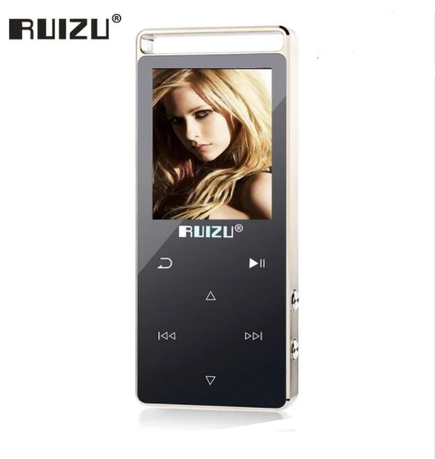 Оригинальный ruizu D01 Сенсорный экран MP3 плееры 8 ГБ с fm Радио книги ПЕДО метров голос