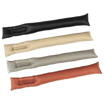

free shipping 1 pair PU Leather Car Seat Gap Plug Seat Leak Cover Decoration Seam Plug Aperture Proof Pad universal