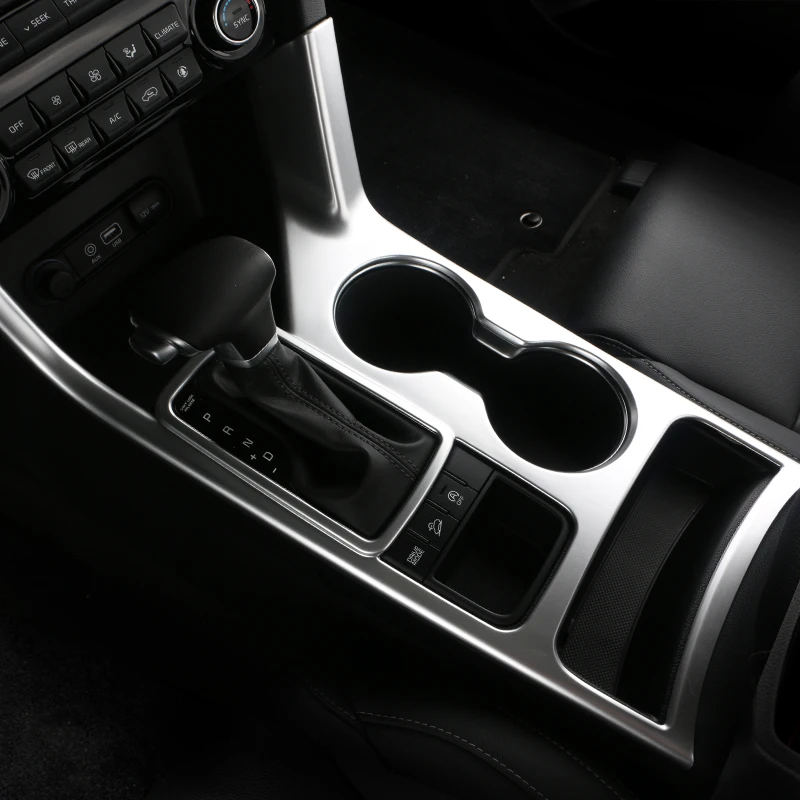 Carbon Fiber Car Interior Water Cup Holder Frame Cover Trim Decoration Sticker For Kia Sportage 4 Q