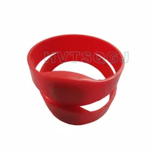 50 шт. Водонепроницаемый Силиконовый RFID TK4100 красный браслет