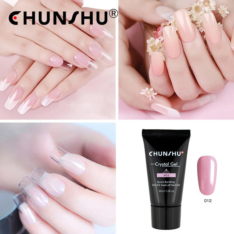 Nail Art Gel 30ml Poly Long Lasting Manicure Lacquer Fast Dry Gels Nature Jelly Polish Color Professional Makeup Tool | Красота и