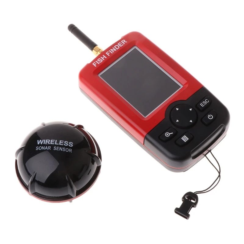 

2018 Fish Finder Remote Sonar Sensor 125KHz Wireless 36m Depth Sounder Rechargeable #0626 AUG6_32