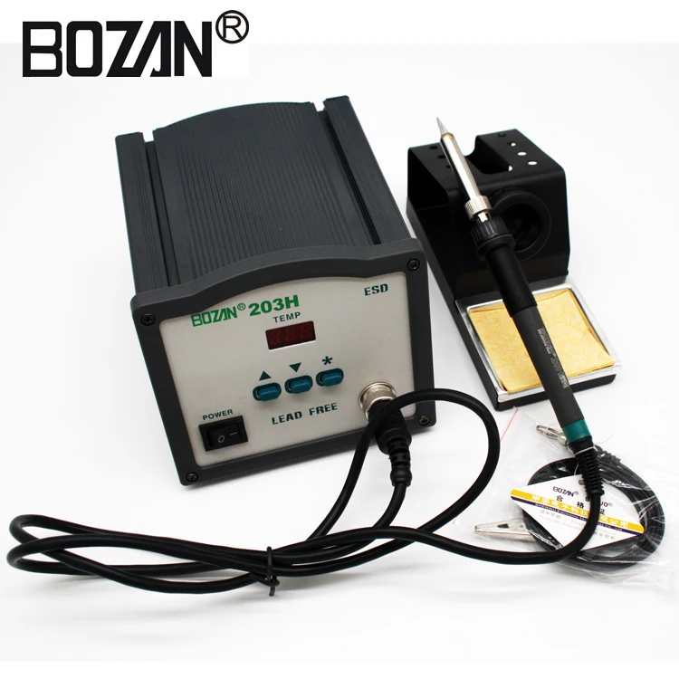 BOZAN 203H высокочастотная цифровая паяльная станция SMD паяльник 90 Вт