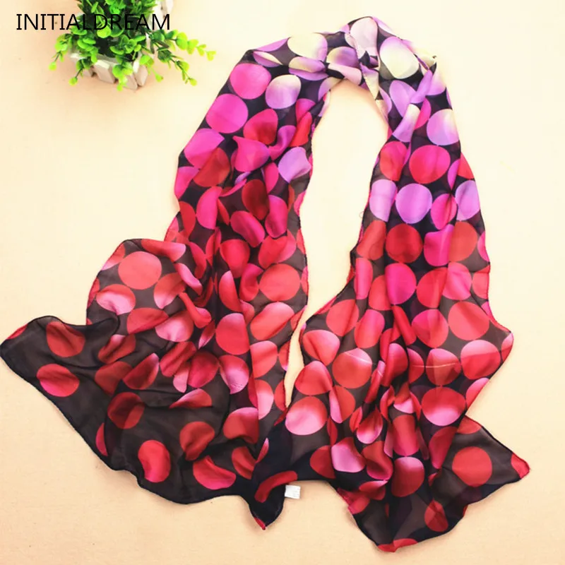 2018 Novelty Dots Print Winter Sjaal Lange Desigual Sjaals Kortingen