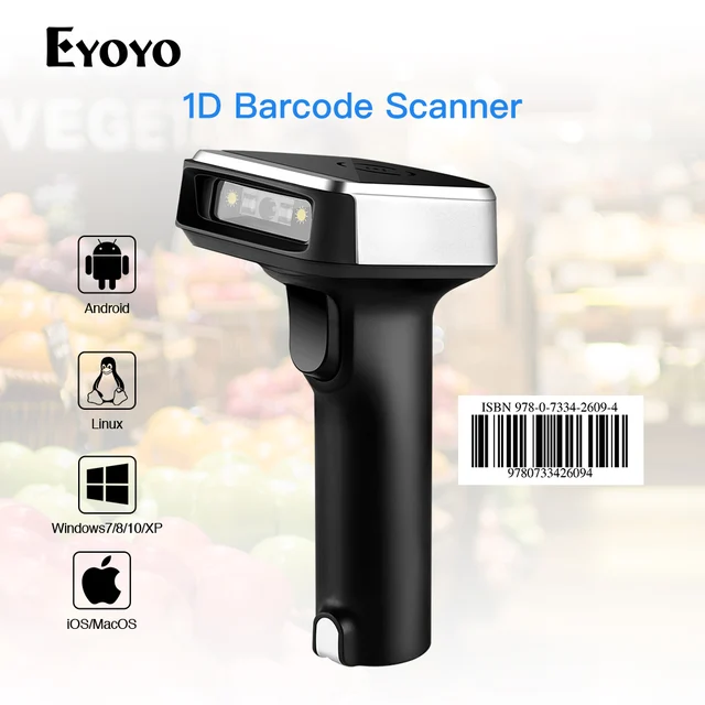 Special Offers Eyoyo CCD 2.4G Wireless Barcode Scanner for POS iPad iPhone Android Phones Tablets or Computers PC with USB Receiver Special Offers Eyoyo CCD 2.4G Wireless Barcode Scanner for POS iPad iPhone Android Phones Tablets or Computers PC with USB Receiver