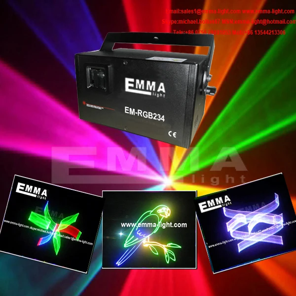 

Hot sales New Creative products 2D+3D+DMX+ILDA+SD card Mutil-Functional 1200mW 1.2W over 1W RGB laser show system light