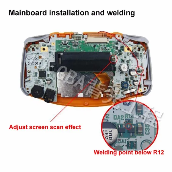 ЖК-экран ярче OEM с подсветкой ультра яркие детали AGS-101 для G-ame Boy для Advance SP для G-BA SP