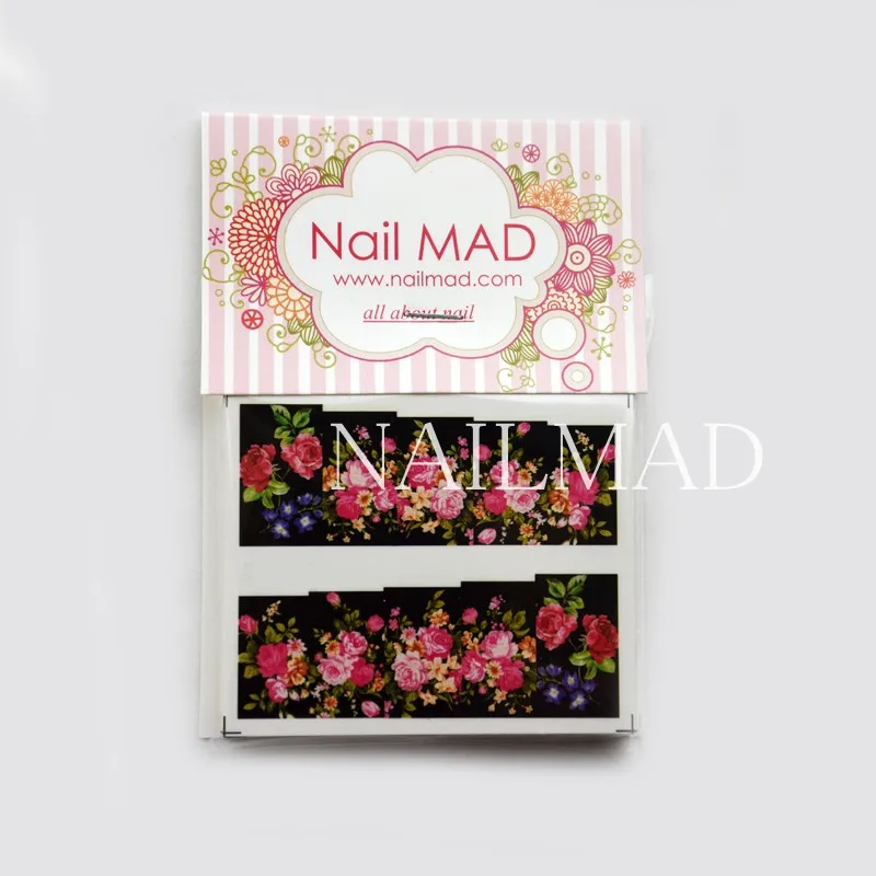 24 шт. водные переводки для ногтей с цветущими пионами|nail sticker decoration|nail water decalsfloral