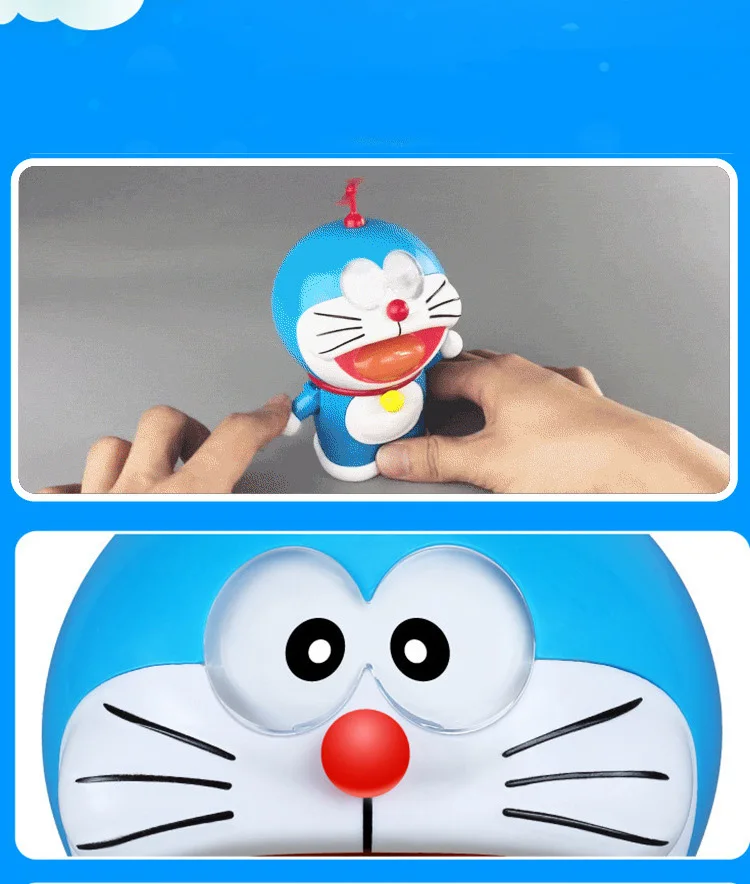 Genuine Doraemon The Robot Spirits Face Eyes Changeable Youtube Fashion Model Kits Anime Action Figure Collection Toys For Kids Action Figures Aliexpress