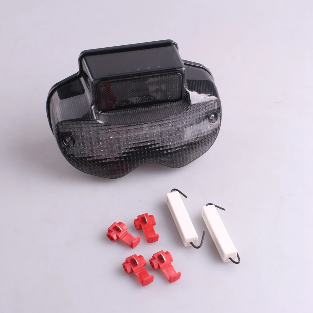 E-Mark Motorcycle Integrated LED Rear Tail Brake Light Turn Signal Lamp Taillight For SUZUKI BANDIT 600 1200 2000-2005 Smoke |