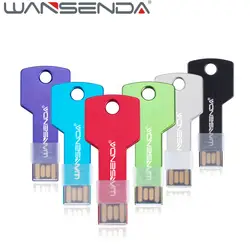 Wansenda 128 GB USB Flash ключ привода Форма 64 GB 32 GB флэш-накопитель 16 GB Usb2.0 металла Pendrive 8 GB 4 GB Водонепроницаемый USB флеш-накопитель Drive