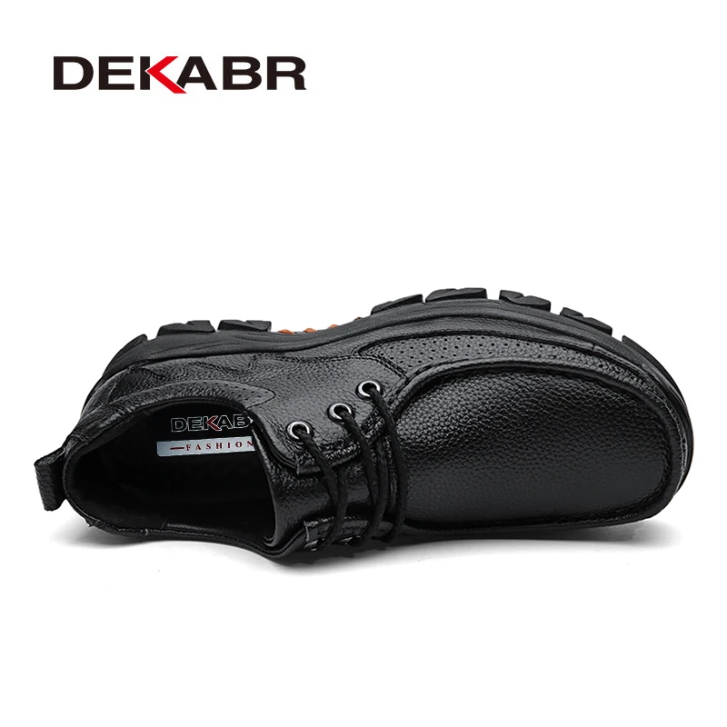 DEKABR Genuine Leather Men Shoes Casual 2019 Autumn Summer Fashion Shoes For Men Designer Shoes Casual Breathable Men's Oxfords DEKABR Genuine Leather Men Shoes Casual 2019 Autumn Summer Fashion Shoes For Men Designer Shoes Casual Breathable Men's Oxfords