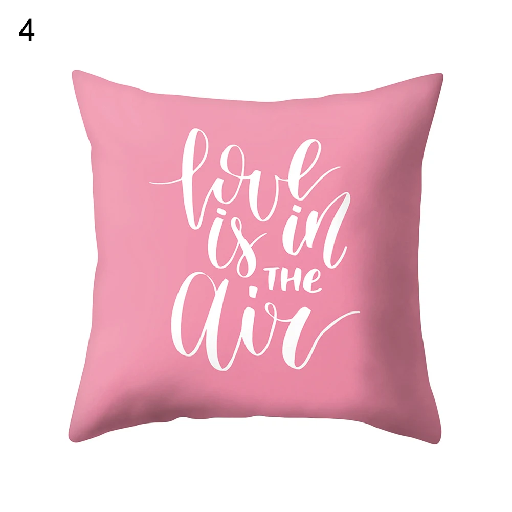 «Любящее сердце» счастливый романтическая подушка чехол Чехол для подушки для дивана, кровати и машины, декор для офиса Новые - Цвет: 4