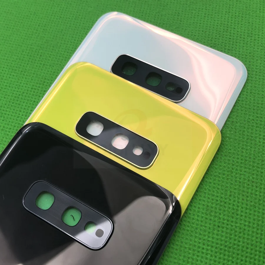 S10E Задняя стеклянная Замена для Samsung Galaxy S10e G970 G970F крышка батареи задняя дверь