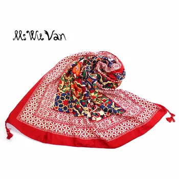 Mandala Floral Indian Scarf Women Ethnic Print Winter Scarves Bohemian Tippet Tribal Shawl Boho Blanket Pareo Beach Sarongs 2017 bohemian strappy tribal print backless dress
