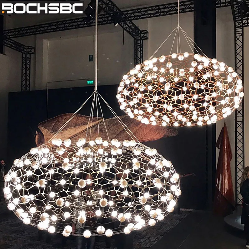 BOCHSBC Креативный дизайн птичье гнездо подвесной светильник для спальни столовой