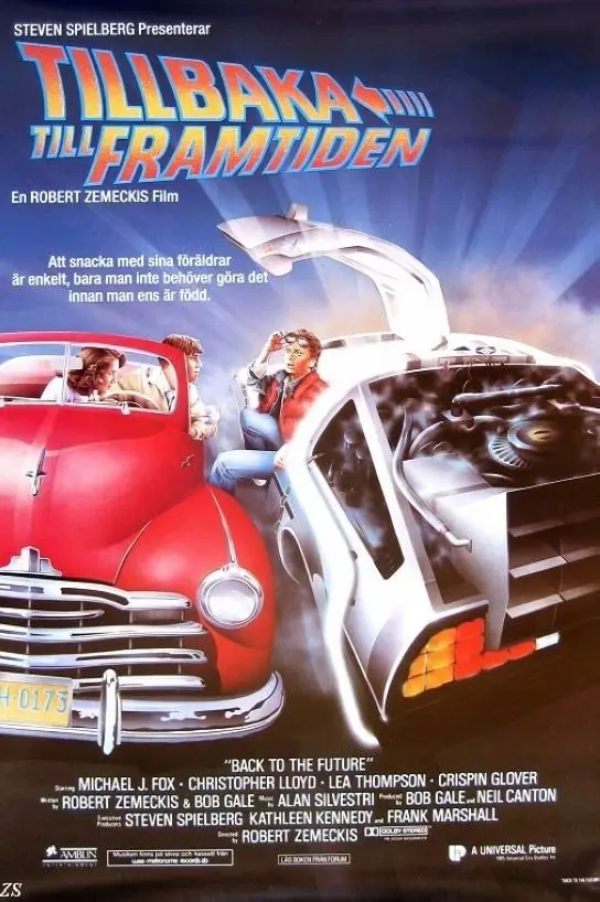 Back To The Future Classic Movie Silk Poster Bedroom Decor Picture Car