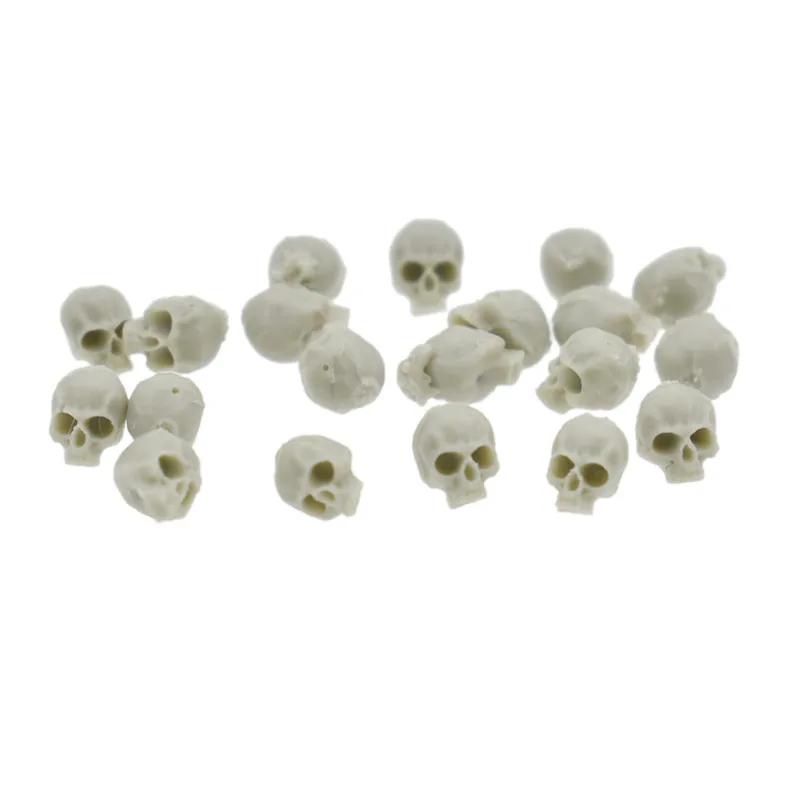 

Lychee 20pcs Mini Simulation Skull Model PVC Doll House Miniature Figurine Modern Home Sand Table Gardens Decors