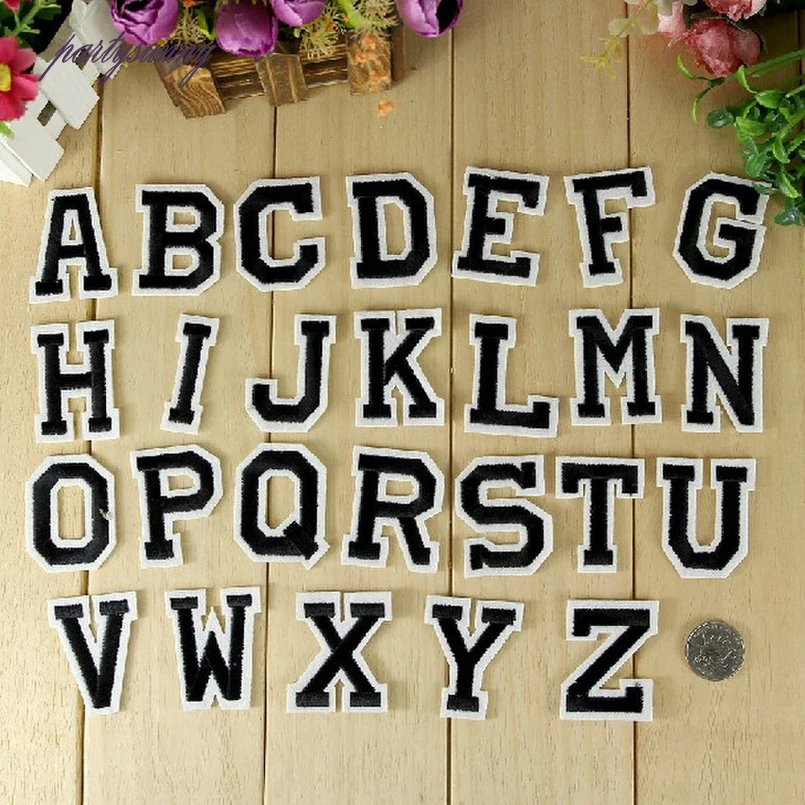 PF 26 Jersey Letters Patches Embroidered Patch School Uniform Number