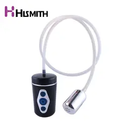 HISMITH 10 Частота Вибрационный 5 сосание режимы зарядка через usb устройство для мужской мастурбатор в форме вагины вибрации интенсивной