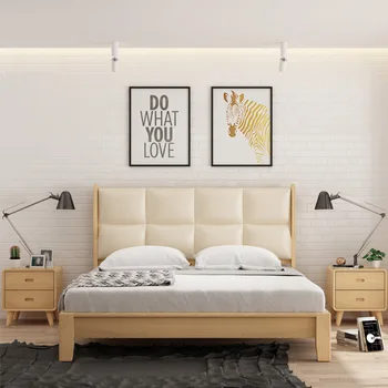 

Simple design modern fabric back bedroom furniture